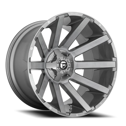 Fuel Contra Platinum D714 20x10 -18 5x139.7mm 110.1mm Brushed Gunmetal Clear Tint