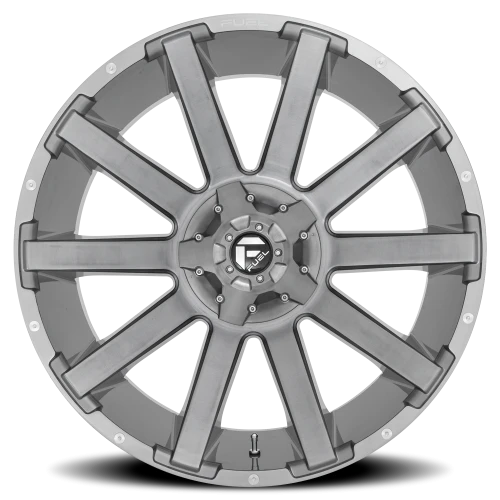 Fuel Contra Platinum D714 20x10 -18 5x139.7mm 110.1mm Brushed Gunmetal Clear Tint
