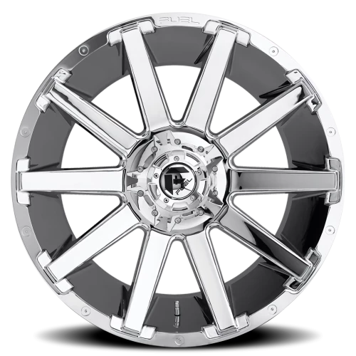 Fuel Contra D614 20x9 +1 8x165.1mm 125.2mm Chrome