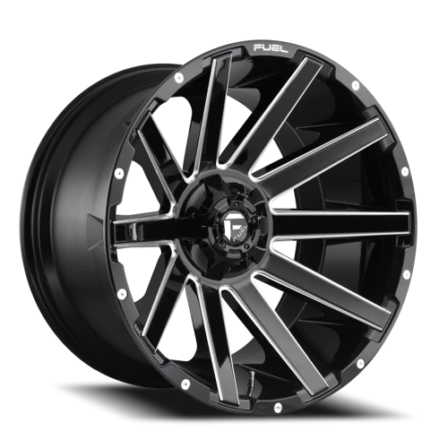 Fuel Contra D615 22x12 -44 8x170mm 125.1mm Gloss Black Milled