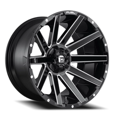 Fuel Contra D615 20x10 -18 5x139.7mm 110.3mm Gloss Black Milled