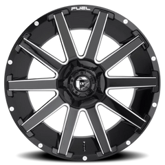 Fuel Contra D615 20x10 -19 6x135mm 106.1mm Gloss Black Milled