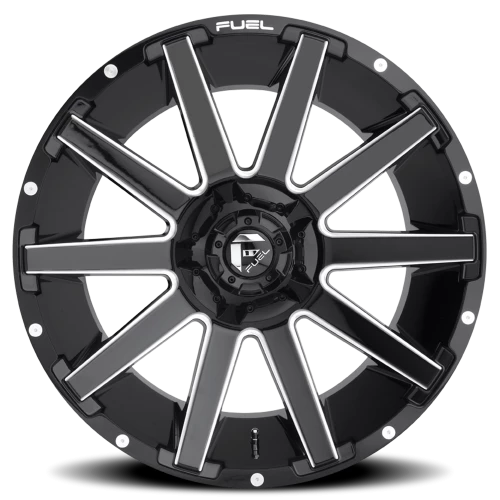 Fuel Contra D615 20x9 +19 6x120mm 78.1mm Gloss Black Milled