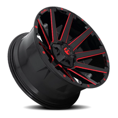 Fuel Contra D643 20x9 +2 6x135mm 106.1mm Gloss Red Milled