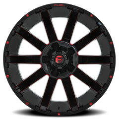 Fuel Contra D643 22x10 -18 5x114.3mm 78.1mm Gloss Red Milled