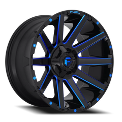 Fuel Contra D644 20x9 +20 5x139.7mm 110.3mm Gloss Blue Milled