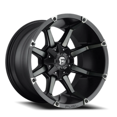 Fuel Coupler D556 20x9 +20 8x180mm 124.3mm Matte Black Machined-Dark Tint