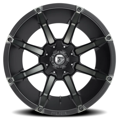 Fuel Coupler D556 20x10 -12 8x180mm 125.2mm Matte Black Machined-Dark Tint