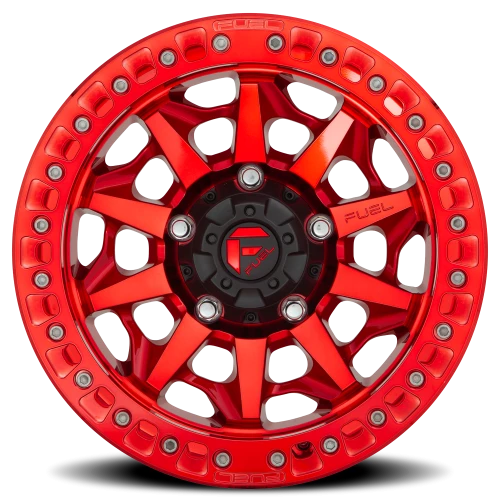 Fuel Covert Beadlock D113 17x9 -38 5x127mm 71.5mm Candy Red