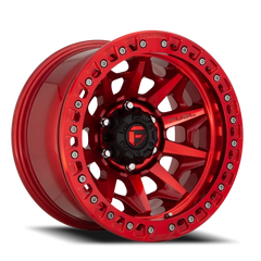 Fuel Covert Beadlock D113 17x9 -15 6x139.7mm 106.1mm Candy Red