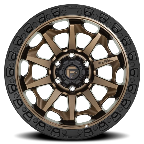 Fuel Covert D696 20x10 -18 6x139.7mm 106.1mm Matte Bronze Black Bead Ring