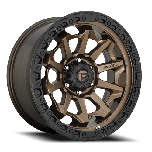 Fuel Covert D696 18x9 +1 8x165.1mm 125.2mm Matte Bronze Black Bead Ring