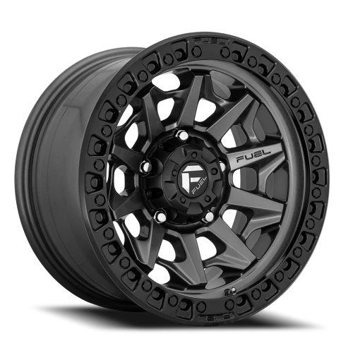 Fuel Covert D716 18x9 +20 5x150mm 110.2mm Matte Gunmetal Black Bead Ring