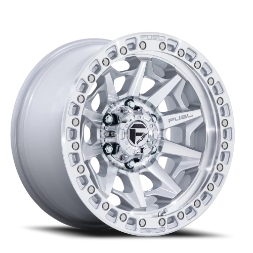 Fuel Covert D883 18x9 +1 6x139.7mm 106.1mm Silver Machined Face