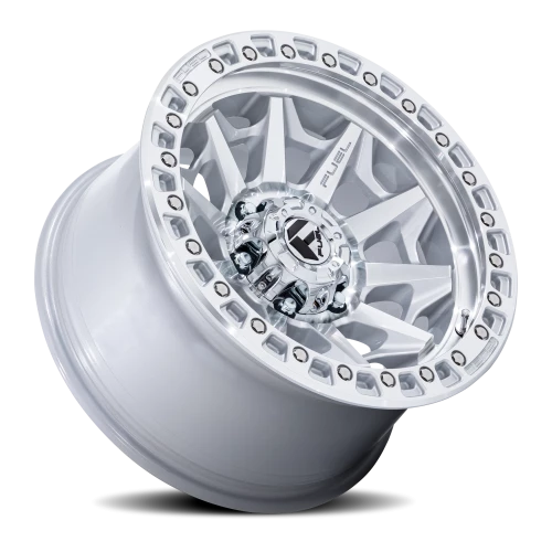 Fuel Covert D883 18x9 -12 6x139.7mm 106.1mm Silver Machined Face