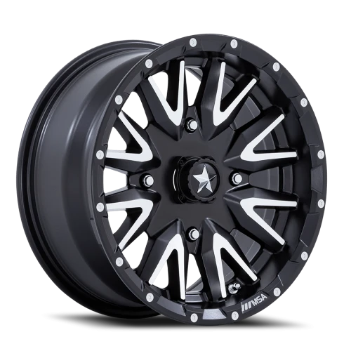 MSA Creed M49 MBM 15x7 +10 4x110mm 86mm Matte Black Machined