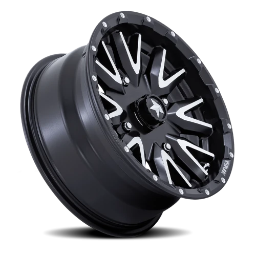MSA Creed M49 MBM 14x7 +10 4x110mm 86mm Matte Black Machined