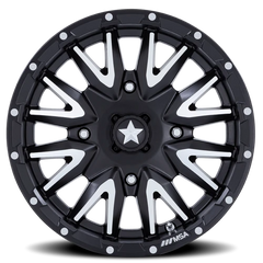 MSA Creed M49 MBM 24x7 +0 4x110mm 86mm Matte Black Machined