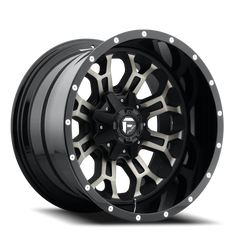 Fuel Crush D561 20x10 -18 8x170mm 125.1mm Gloss Black Double Dark Tint-Machined Face
