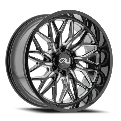 Cali Offroad Crusher 9118BM 22x10 -19 6x139.7mm 106.1mm Gloss Black Milled