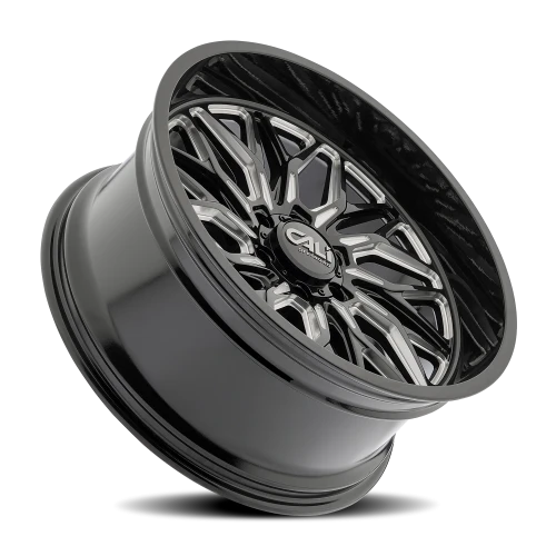 Cali Offroad Crusher 9118BM 22x10 -19 6x139.7mm 106.1mm Gloss Black Milled