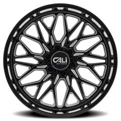Cali Offroad Crusher 9118BM 22x10 -19 6x139.7mm 106.1mm Gloss Black Milled