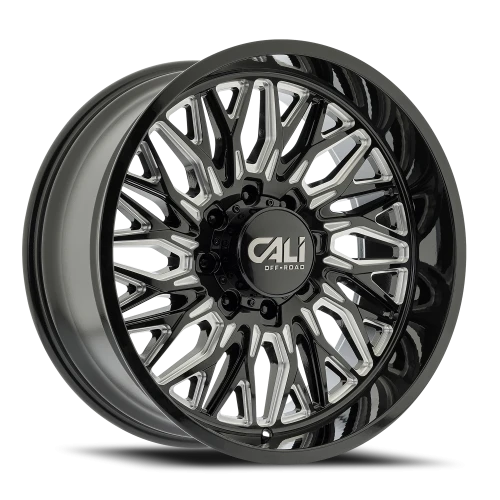Cali Offroad Crusher 9118BM 22x10 -19 8x170mm 125.2mm Gloss Black Milled