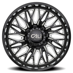 Cali Offroad Crusher 9118BM 22x10 -19 8x170mm 125.2mm Gloss Black Milled