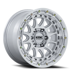 KMC Crux KM556SD 17x8.5 +25 6x114.3mm 66.06mm Gloss Silver Machined Face