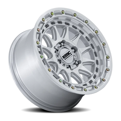 KMC Crux KM556SD 17x8.5 +0 6x139.7mm 106.1mm Gloss Silver Machined Face