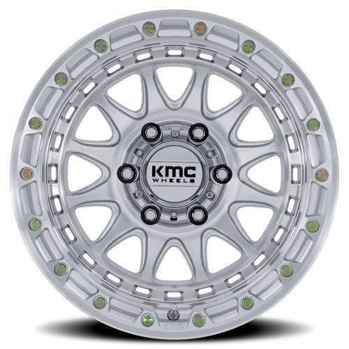 KMC Crux KM556SD 17x8.5 +25 6x135mm 87.1mm Gloss Silver Machined Face