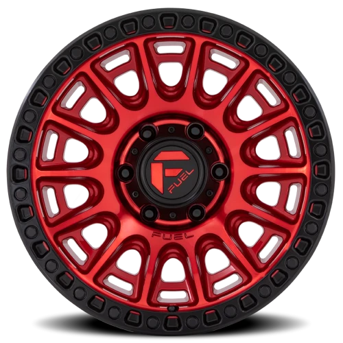Fuel Cycle D834 17x9 +1 6x139.7mm 106.1mm Candy Red Black Ring