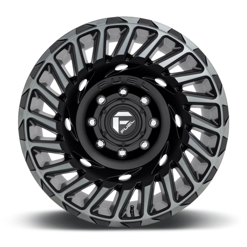 Fuel Cyclone D683 18x9 -12 6x139.7mm 106.1mm Machined  Double Dark Tint