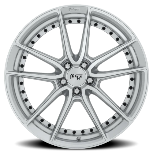 Niche DFS M221 19x9.5 +48 5x112mm 66.5mm Gloss Silver Machined