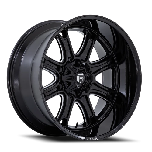 Fuel Darkstar FC853BE 20x10 -18 6x114.3mm 78.1mm Gloss Black Milled