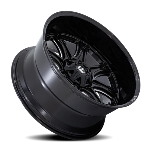 Fuel Darkstar FC853BE 24x12 -44 6x135mm 106.1mm Gloss Black Milled