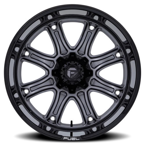 Fuel Darkstar FC853AB 22x10 -18 8x170mm 125.1mm Matte Gunmetal Black Lip