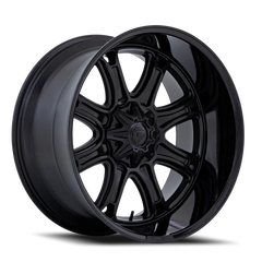 Fuel Darkstar FC853MB 22x10 -18 5x127mm 87.1mm Matte Black Gloss Black Lip