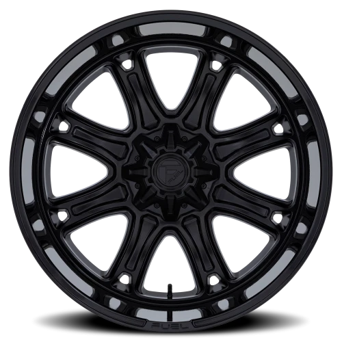 Fuel Darkstar FC853MB 24x12 -44 8x170mm 125.1mm Matte Black Gloss Black Lip