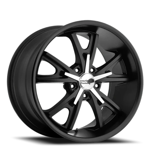 American Racing Daytona VN801 SBM 22x11 +38 5x114.3mm 72.6mm Satin Black Machined Face
