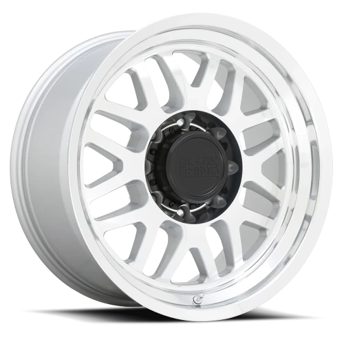 Black Rhino Delta SL 20x9.5 -18 8x170mm 125.1mm Gloss Silver Mirror Face-Mirror Lip
