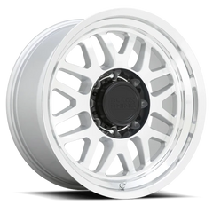 Black Rhino Delta SL 20x9.5 -18 8x170mm 125.1mm Gloss Silver Mirror Face-Mirror Lip