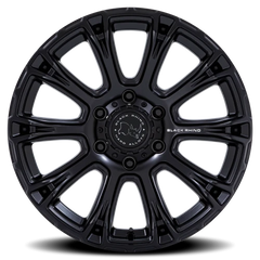 Black Rhino Diamondback MX 17x8.5 +25 6x114.3mm 66.06mm Matte Black