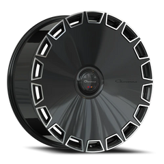 Giovanna Dicotto MB 22x9 +30 5x114.3mm 74.1mm Gloss Black Machined Face
