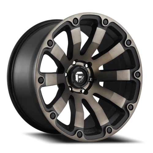 Fuel Diesel D636 20x9 +20 5x150mm 110.3mm Matte Black Machined-Dark Tint