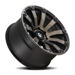 Fuel Diesel D636 20x9 +20 5x150mm 110.3mm Matte Black Machined-Dark Tint