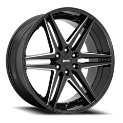 DUB Dirty Dog S267 24x10 +30 6x135mm 87.1mm Gloss Black Milled