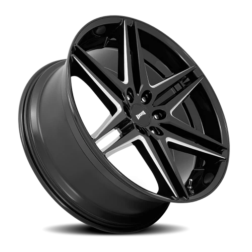 DUB Dirty Dog S267 24x10 +30 6x135mm 87.1mm Gloss Black Milled