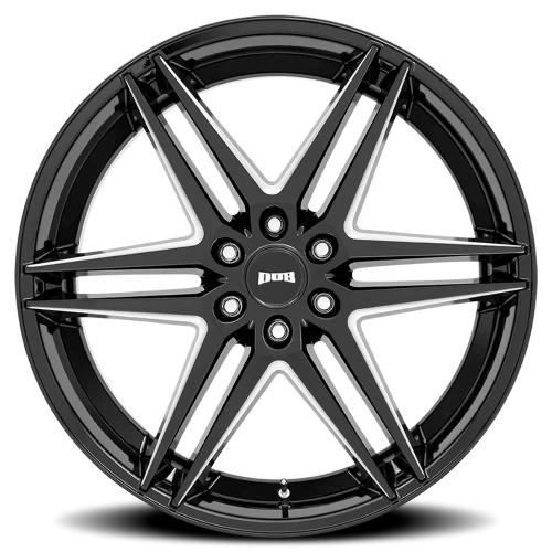 DUB Dirty Dog S267 24x10 +25 6x139.7mm 106.1mm Gloss Black Milled