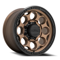 KMC Dirty Harry KM541 BRZ 17x8.5 +0 8x165.1mm 125.1mm Matte Bronze Black Lip